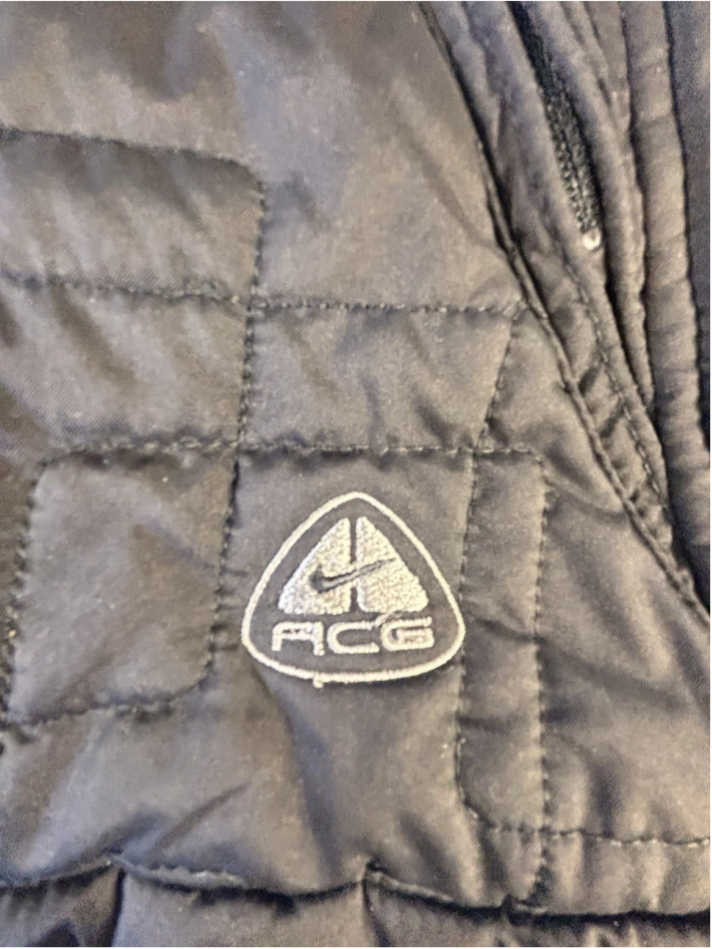 Nike ACG Layer 3 Quilted Insulated Jacket‎ Black Full Zip Womens L